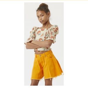 Truce wide sweep denim shorts